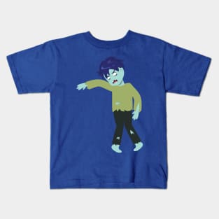 Halloween Boy Zombie anime style Kids T-Shirt